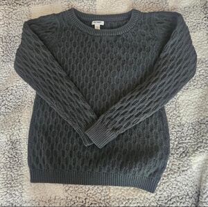 knit forest green sweater